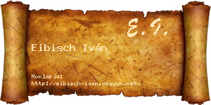 Eibisch Iván névjegykártya